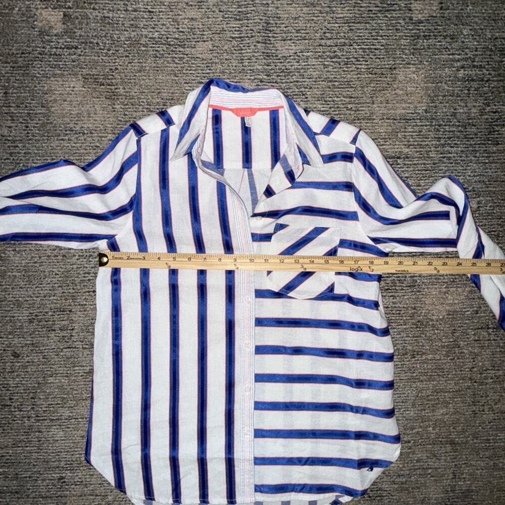 Joules Lorena Stripe Shirt and Joules Orielle Linen Midi Skirt co-ord set SZ 6 - Picture 13 of 13